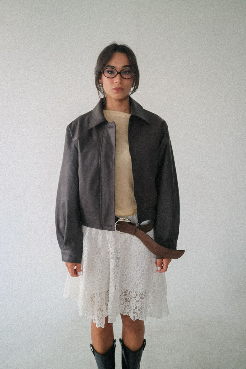 Leona Oversized Faux Leather Jacket