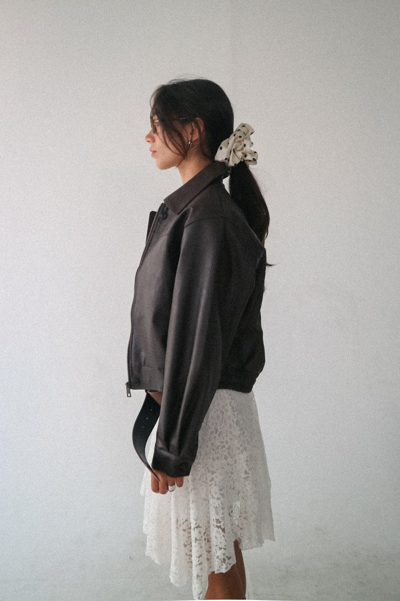 Leona Oversized Faux Leather Jacket