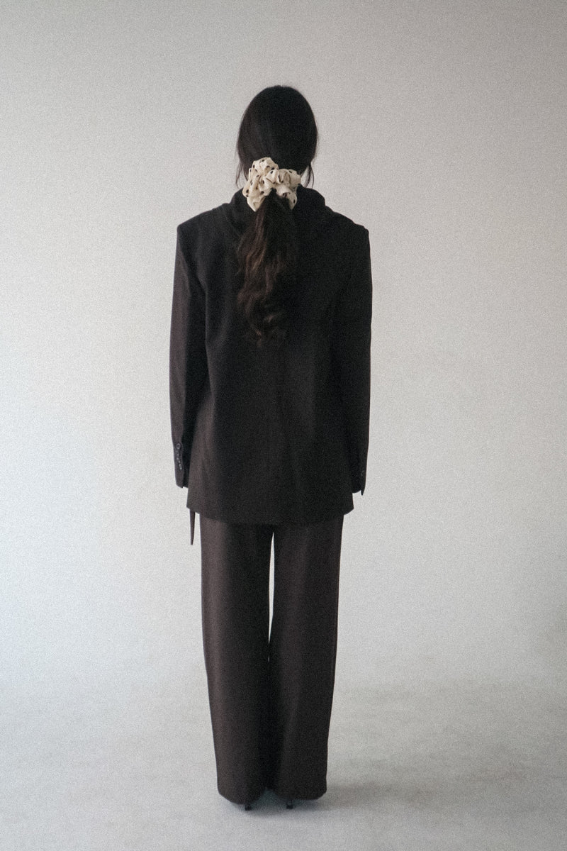 Isabella Convertible Oversized Detachable Scarf Blazer