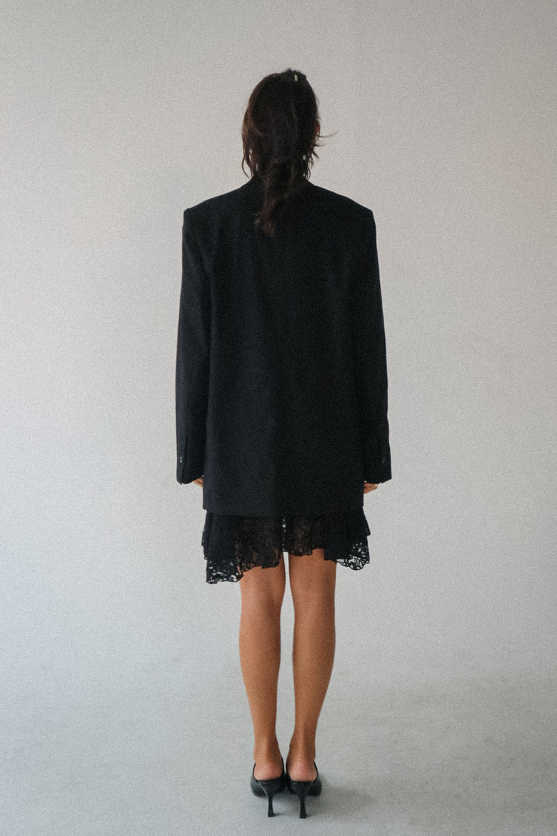 Isabella Convertible Oversized Detachable Scarf Blazer