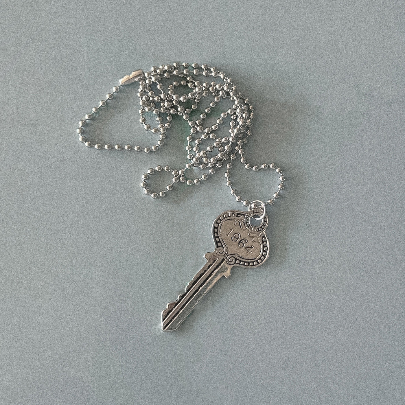 1964 Key Pendant Necklace in Silver