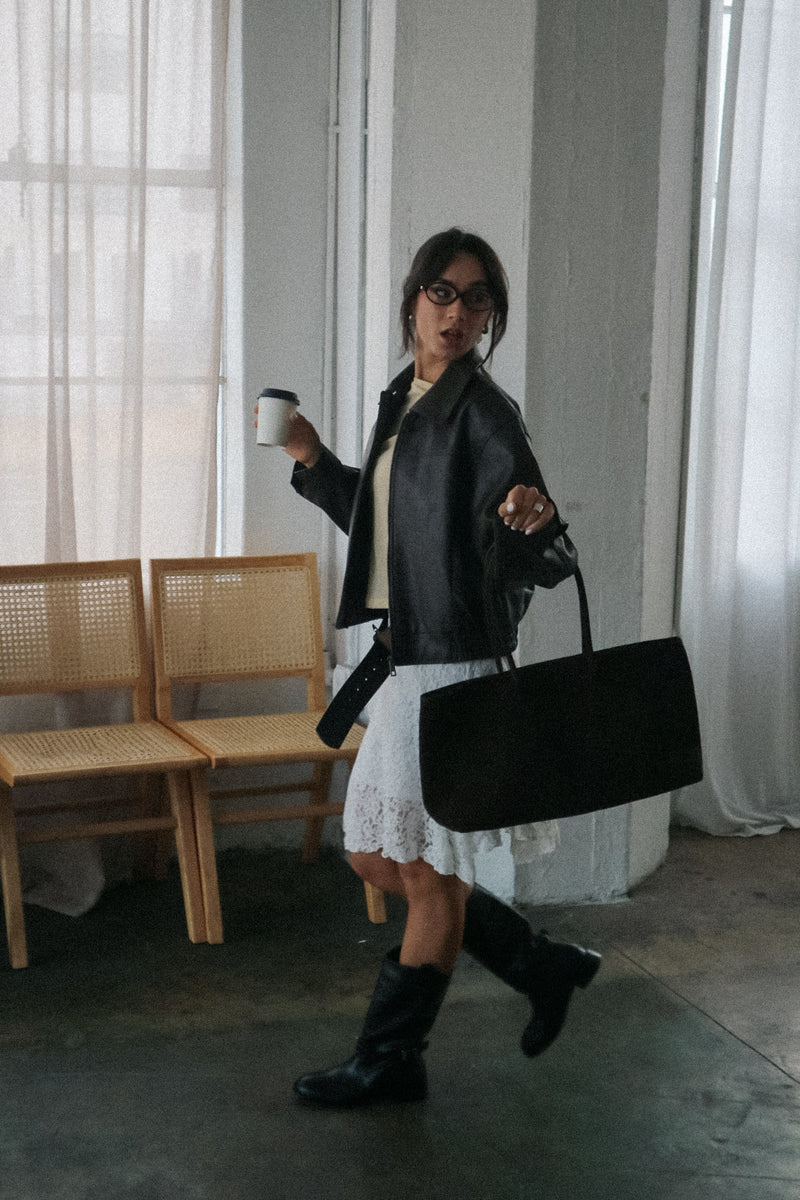 Leona Oversized Faux Leather Jacket