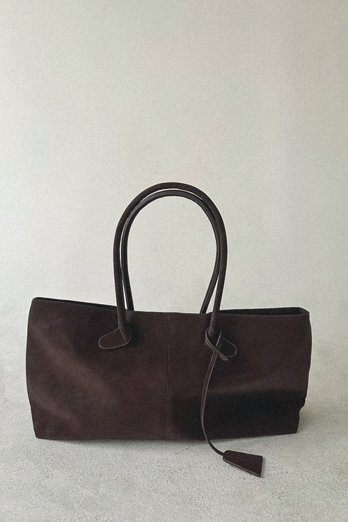 Mia Blu Faux Suede City Tote Bag