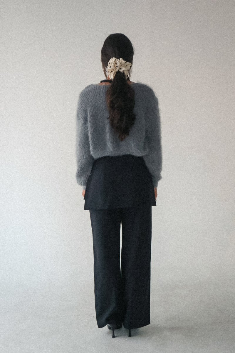 Nova Straight Leg Pants with Layered Skirt Detail