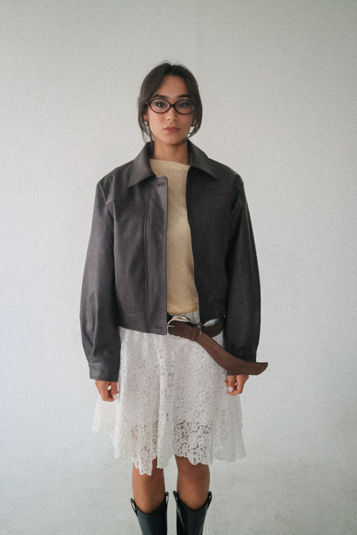 Leona Oversized Faux Leather Jacket
