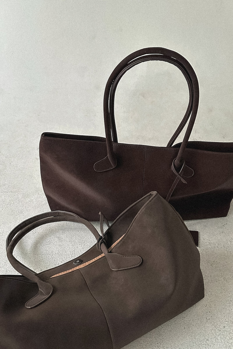 Mia Blu Faux Suede City Tote Bag