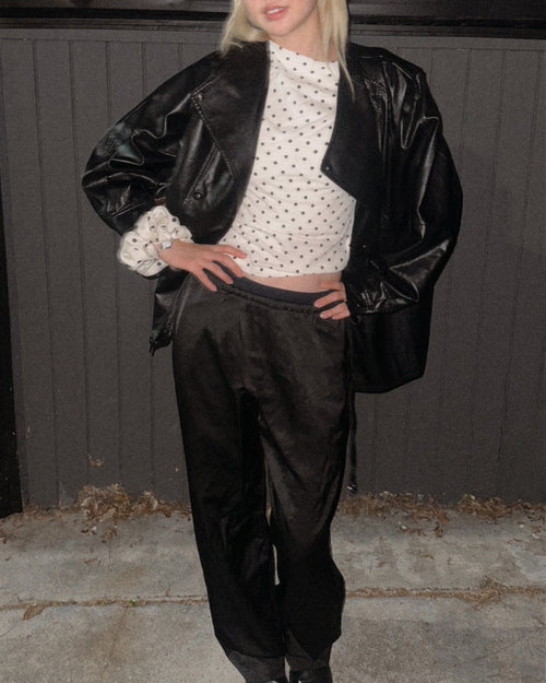 Léna Satin Drawstring Trousers