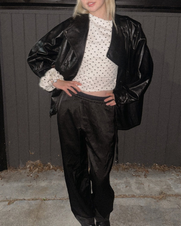 Léna Satin Drawstring Trousers