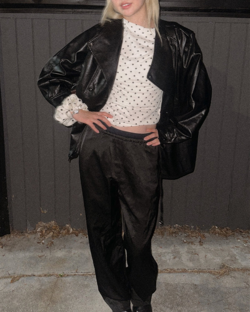 Léna Satin Drawstring Trousers