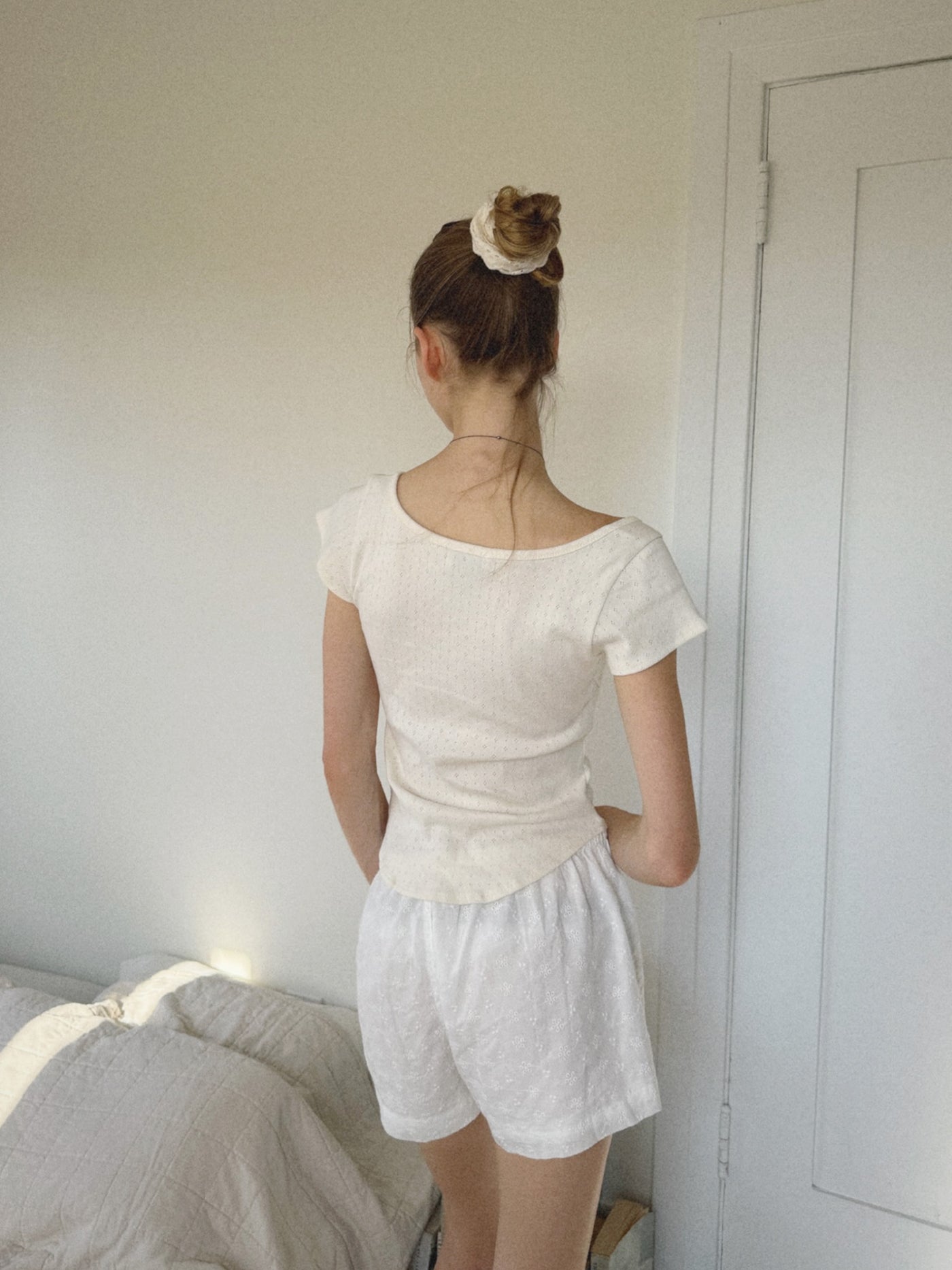 Mia Blu Catalina Eyelet Boxer Shorts