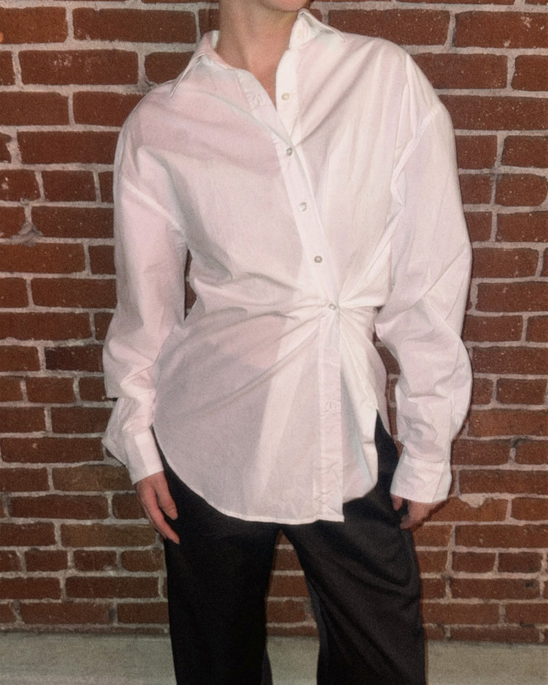 Alix Cinched Button-Up Shirt