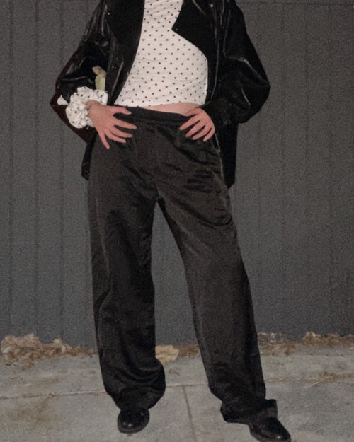 Léna Satin Drawstring Trousers