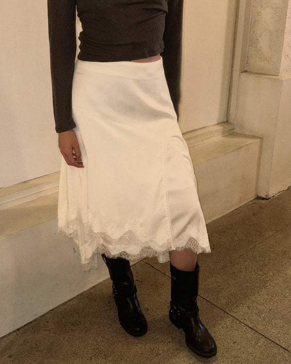 Esmé Asymmetrical Lace Skirt