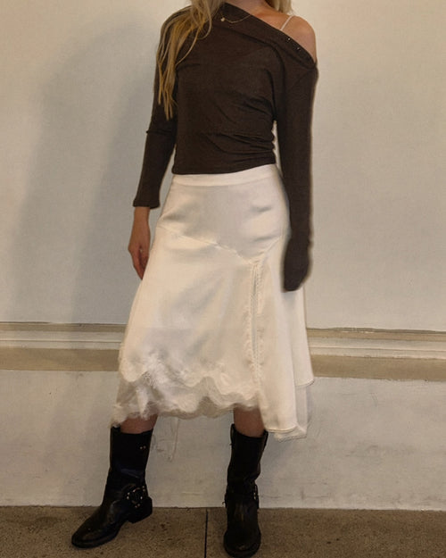 Esmé Asymmetrical Lace Skirt