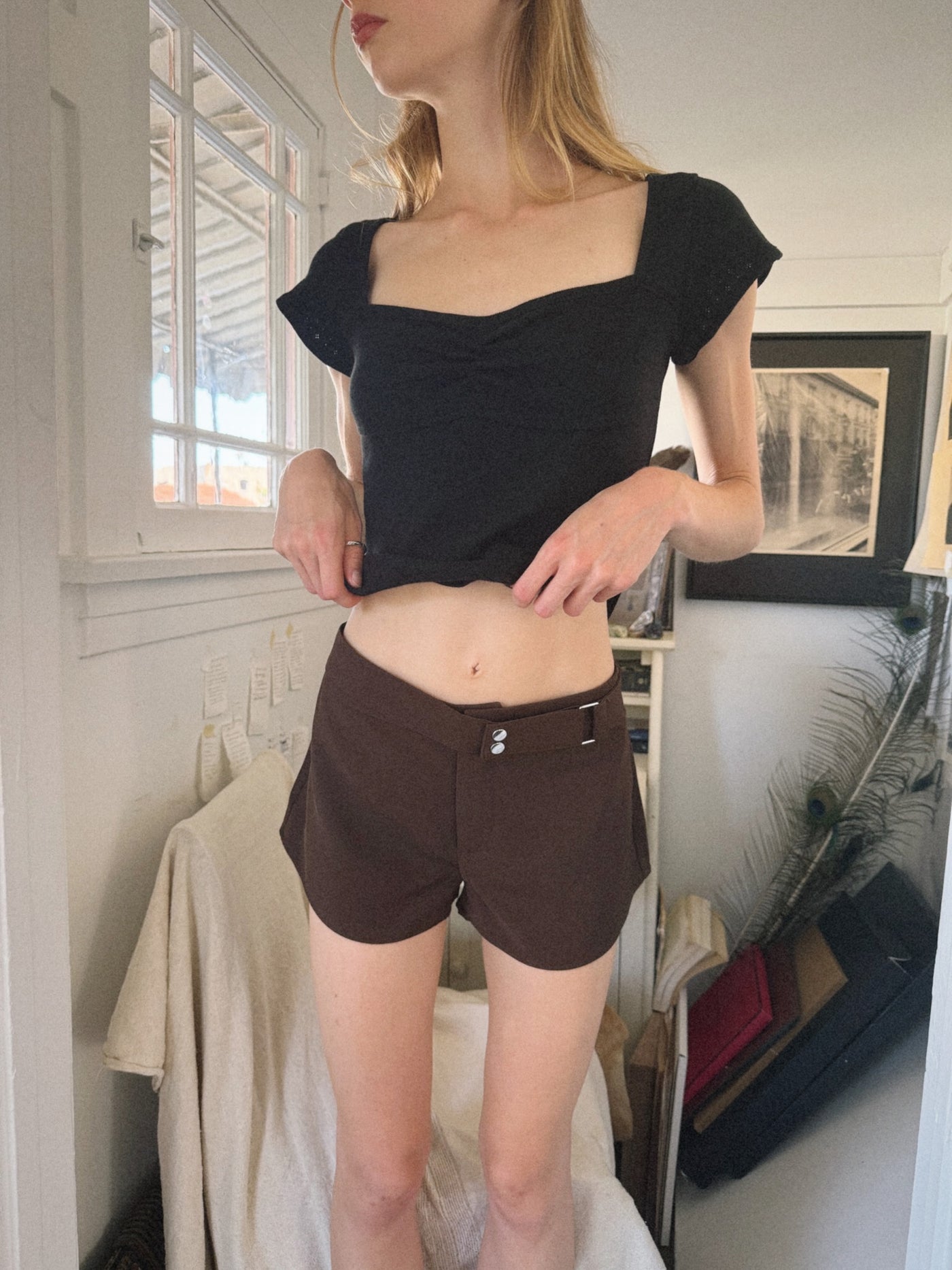 Mia Blu Noa Belted Micro Shorts