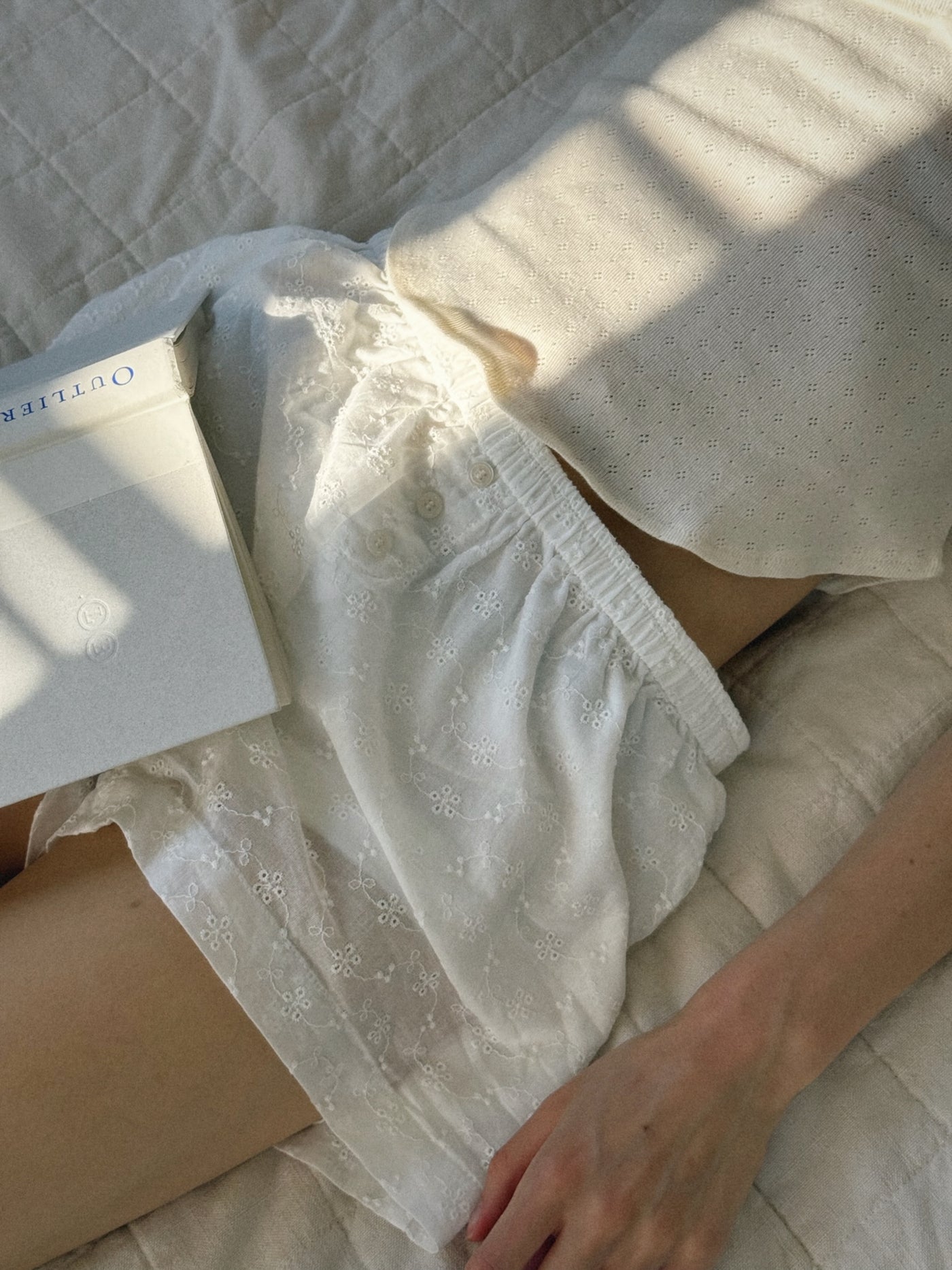 Mia Blu Catalina Eyelet Boxer Shorts