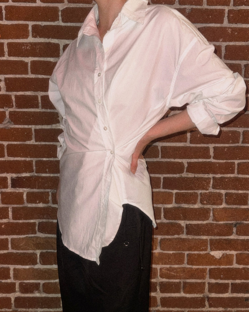 Alix Cinched Button-Up Shirt