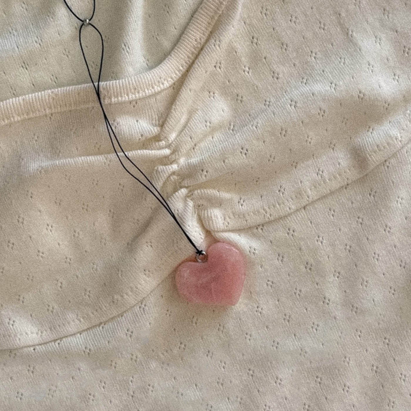 Love Quartz Heart Pendant