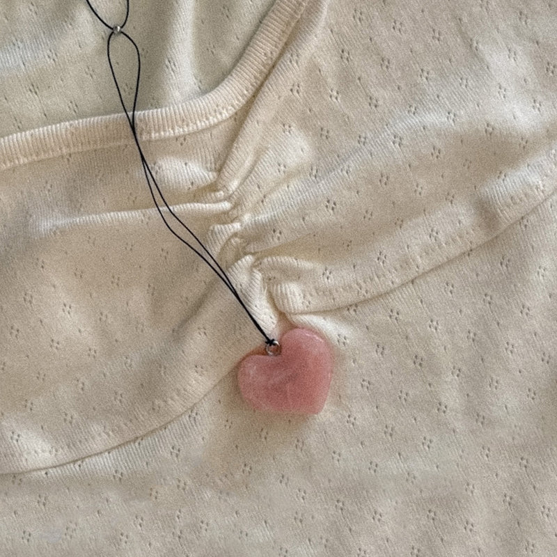 Love Quartz Heart Pendant
